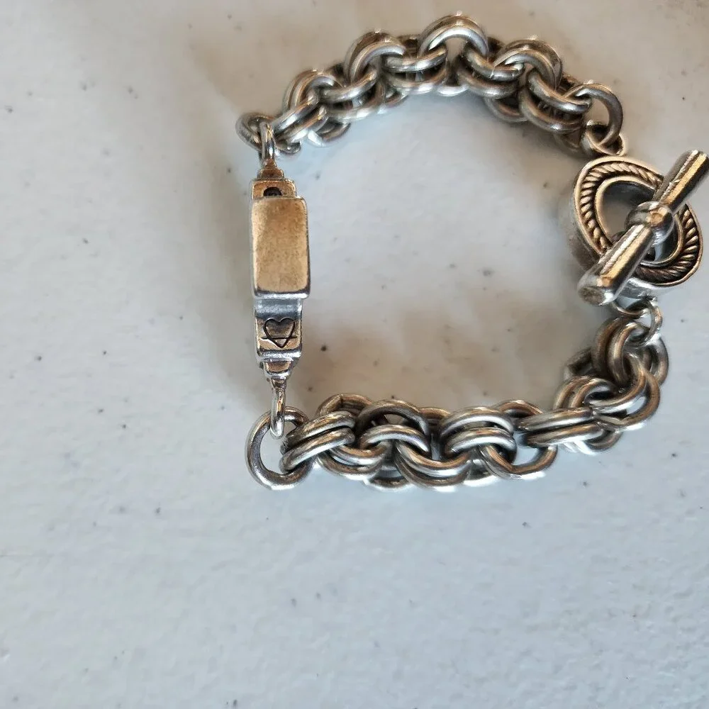 Saint Silver Cross Bracelet "EUC" - Picture 12 of 16